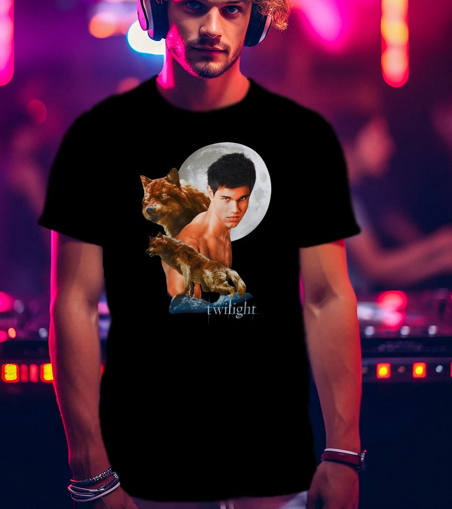 Twilight Jacob Wolf Full Moon Phase T-Shirt