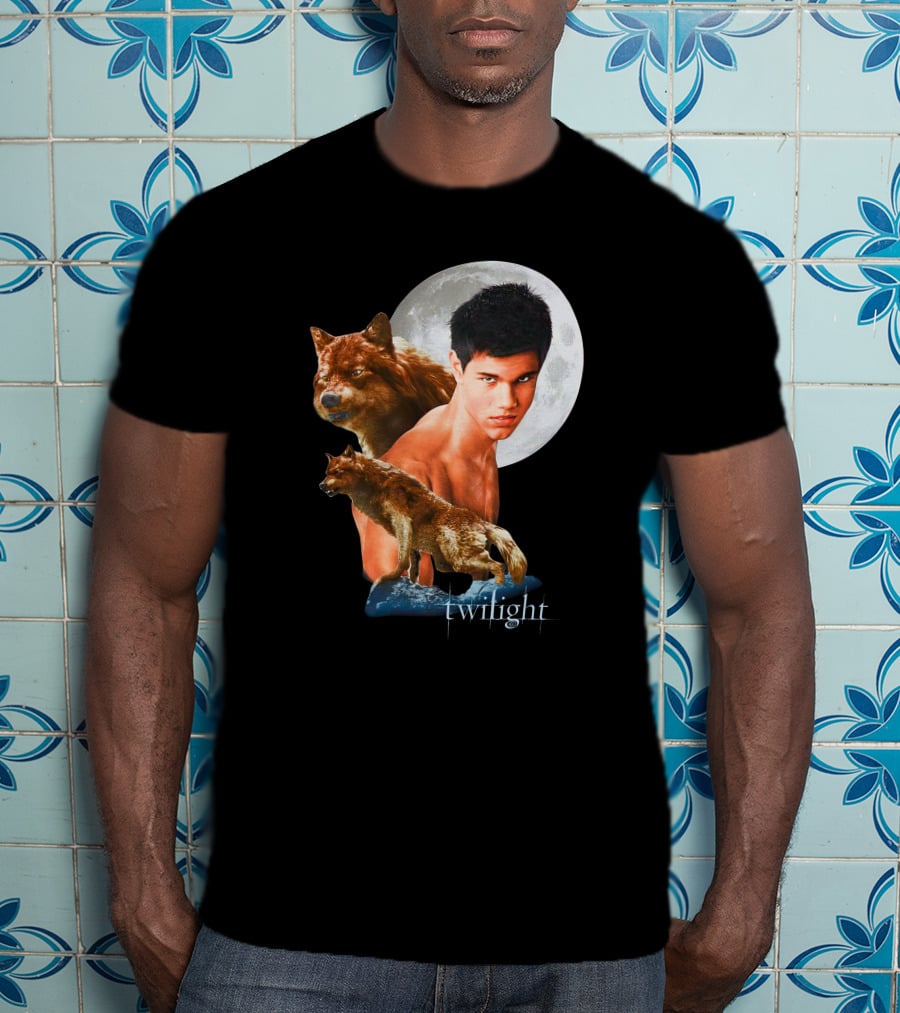 Twilight Jacob Wolf Full Moon Phase T-Shirt