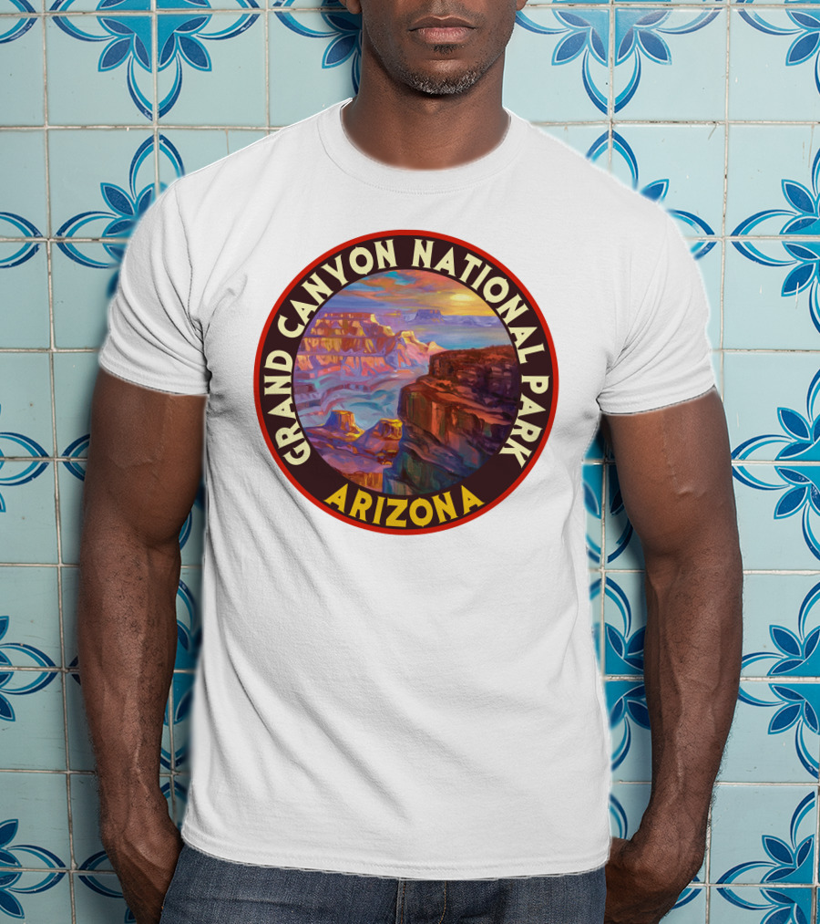 Grand Canyon National Park Arizona Vintage 80s Scenic Landscape T-Shirt