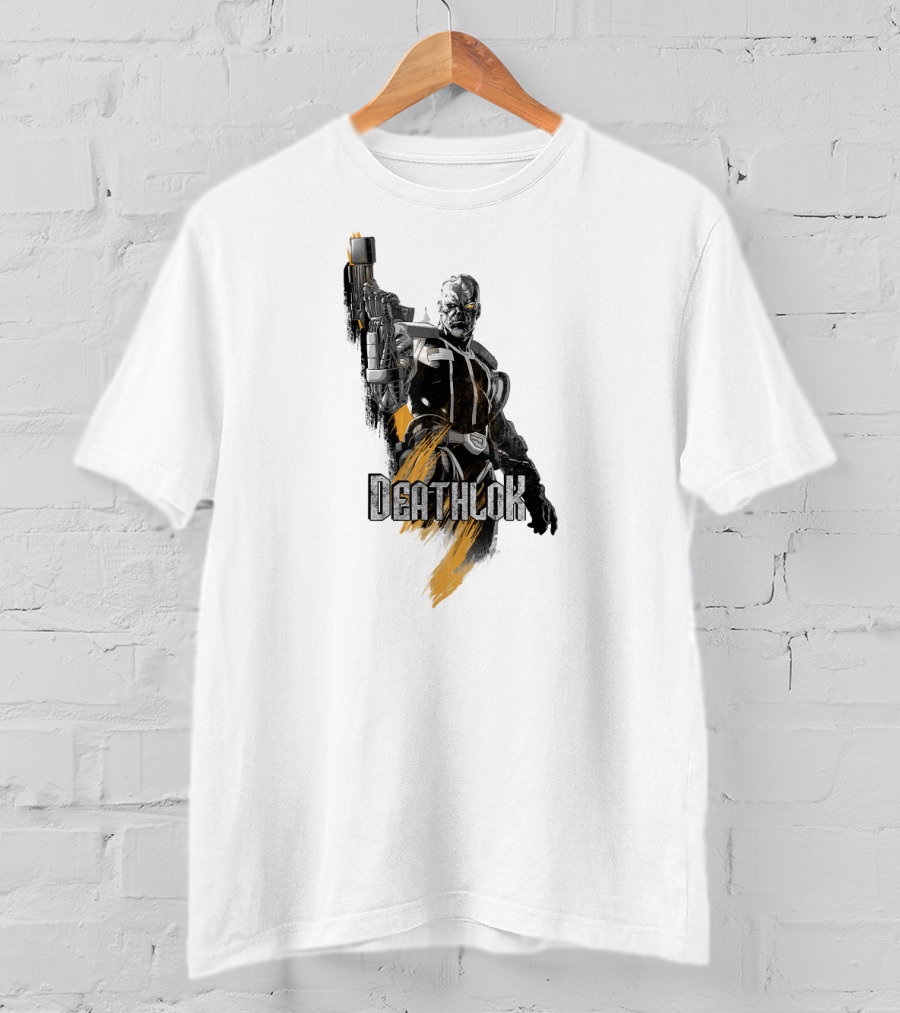 Marvel X Men Deathlok Character Graphic Painting Texture T-Shirt
