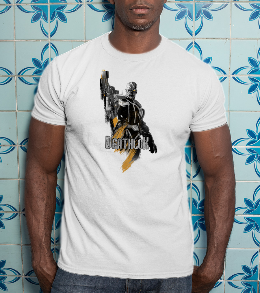 Marvel X Men Deathlok Character Graphic Painting Texture T-Shirt