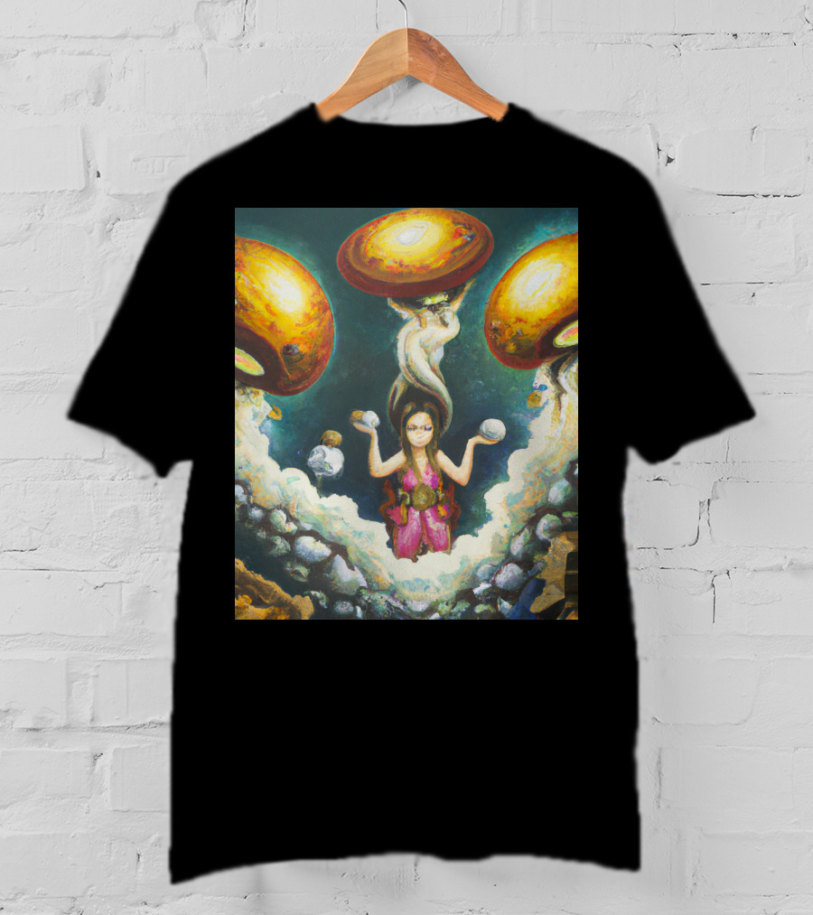 Style Bumble Sea Mushroom Goddess Surreal T-Shirt