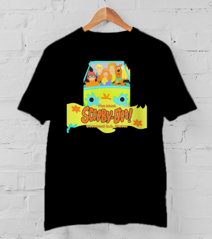 The Most Scooby Doo Obsessed U S States With Mystery Machine And Characters T-Shirt