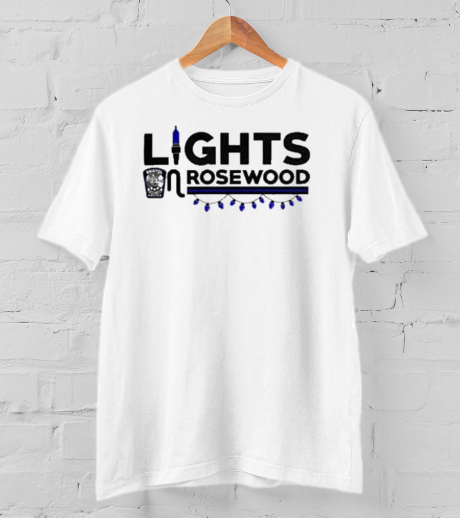Primo Press Lights On Rosewood Youth Festive Decoration T-Shirt