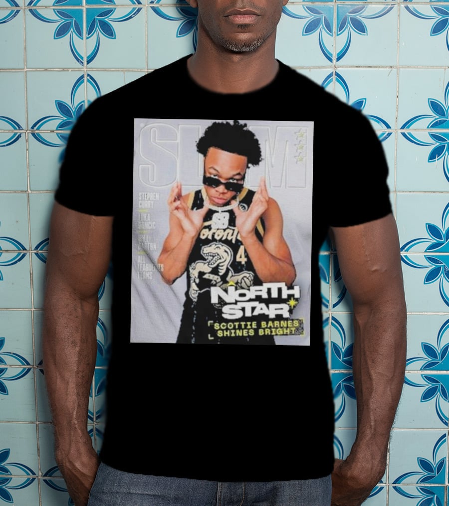 SLAM Cover North Star Toronto Raptors Scottie Barnes Shines Bright T-Shirt