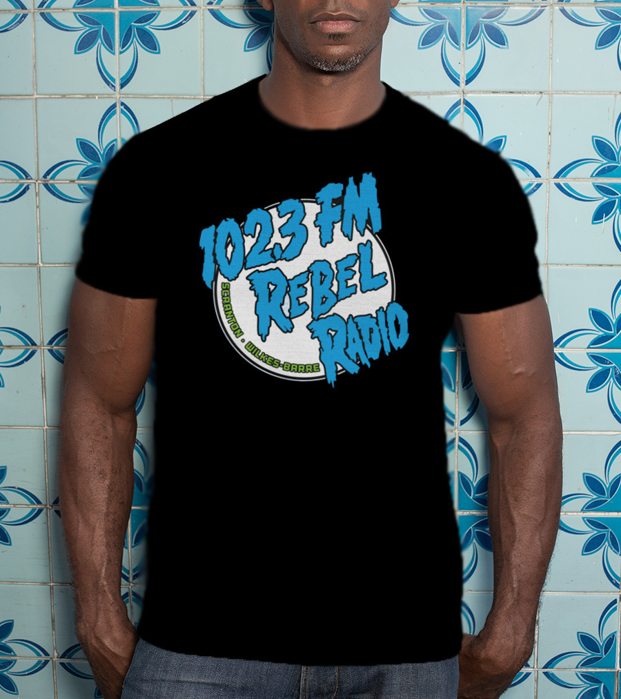 102.3 FM Rebel Radio Scranton Wilkes-Barre T-Shirt