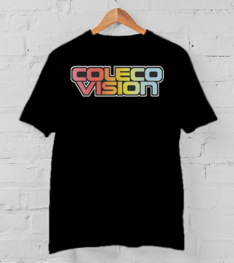 Colecovision Retro Gaming Console Logo Design In Multicolor T-Shirt