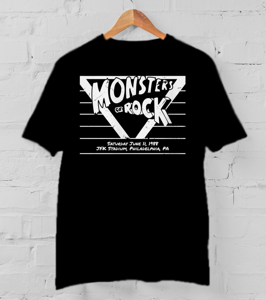 Monsters Of Rock Saturday June 11 1988 JFK Stadium Philadelphia PA T-Shirt