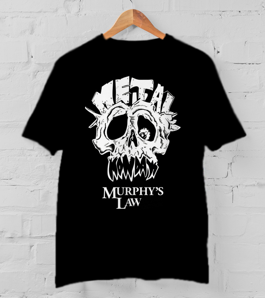 Murphy's Law Metal Mondays Skull Long Branch Jersey Shore T-Shirt