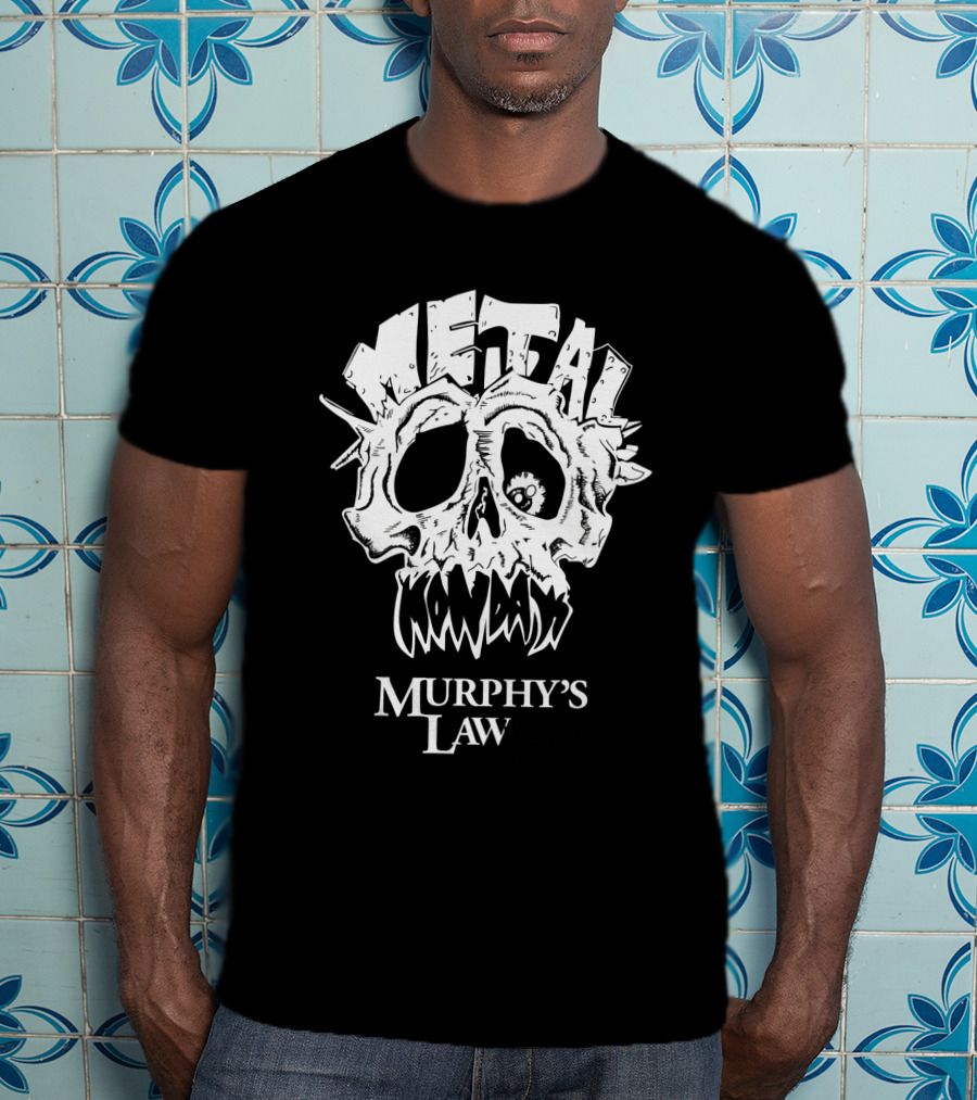 Murphy's Law Metal Mondays Skull Long Branch Jersey Shore T-Shirt
