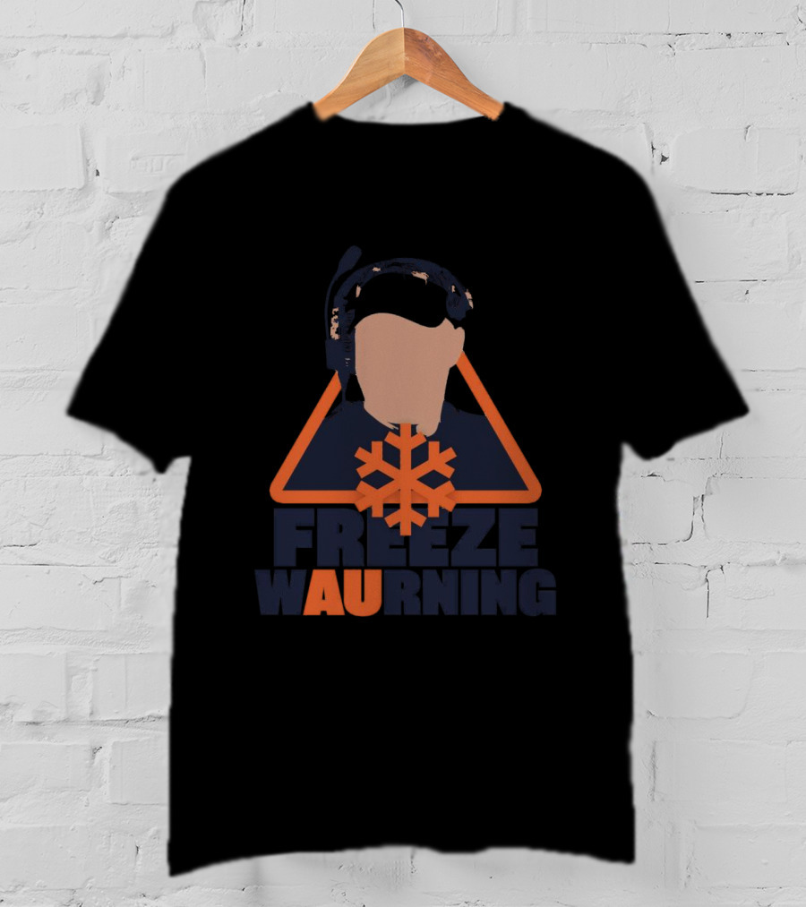 Freeze Warning Auburn Snowflake Iconic T-Shirt