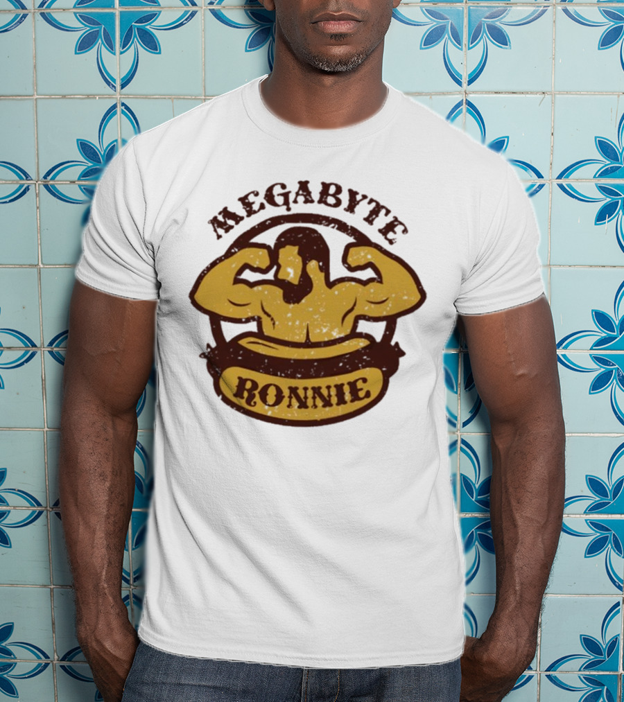 Megabyte Ronnie Flexing Muscles T-Shirt