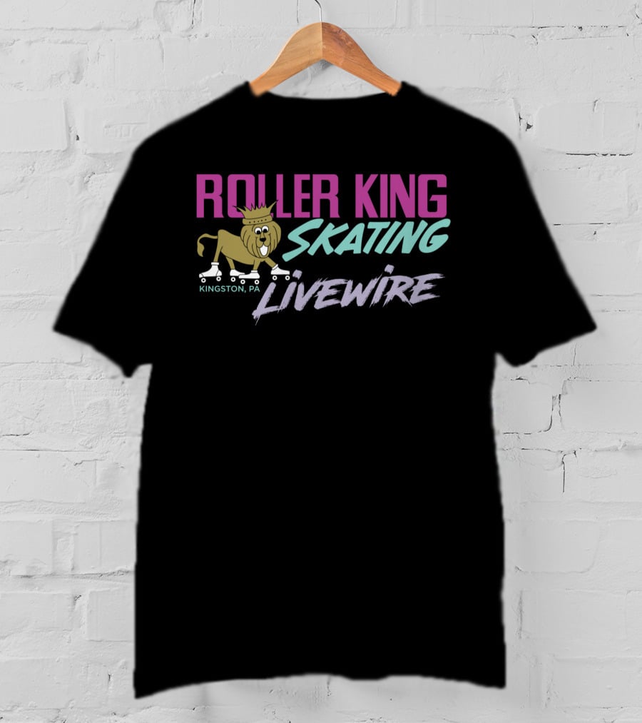 Roller King Skating Livewire Kingston PA Lion T-Shirt