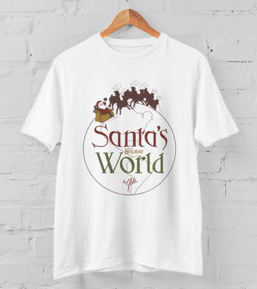 Santa's Holiday World Sleigh Ride Around The Globe T-Shirt