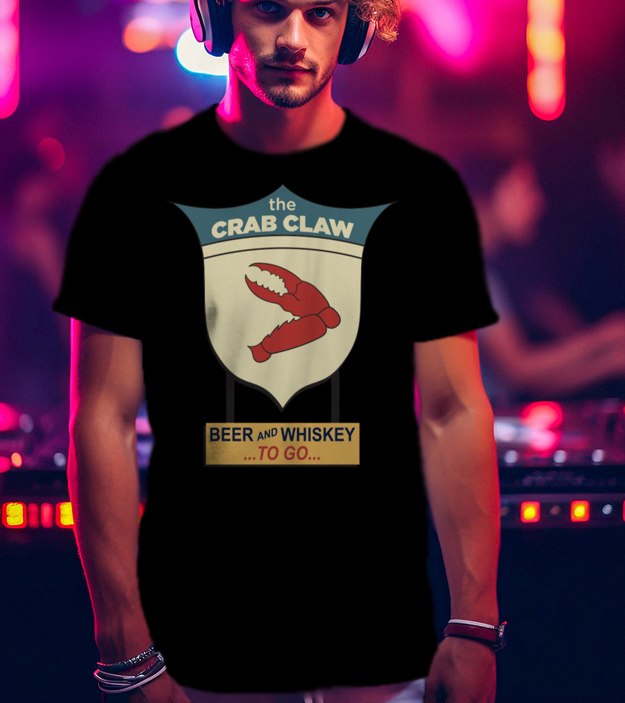 The Crab Claw Beer And Whiskey To Go T-Shirt