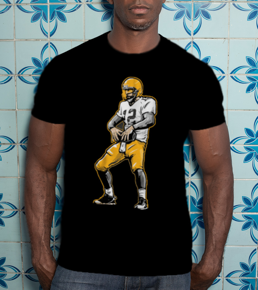 Aaron Rodgers Touchdown Celebration Football T-Shirt