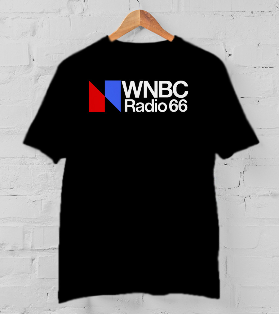 WNBC Radio 66 Vintage Logo Red And Blue T-Shirt