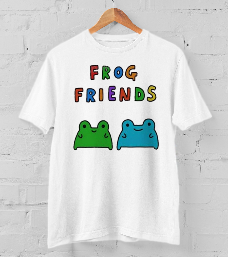 Frog Friends Comic Colorful Frogs T-Shirt