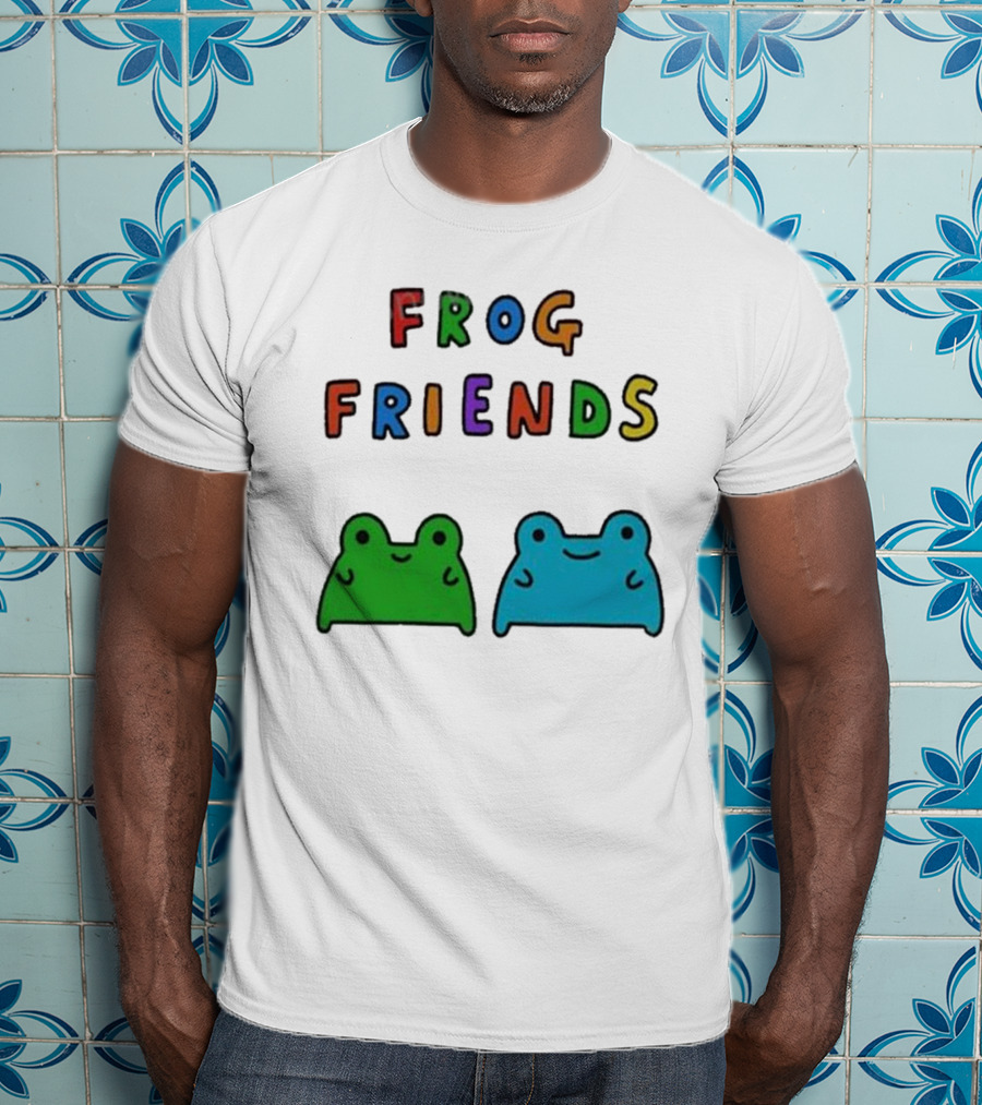 Frog Friends Comic Colorful Frogs T-Shirt
