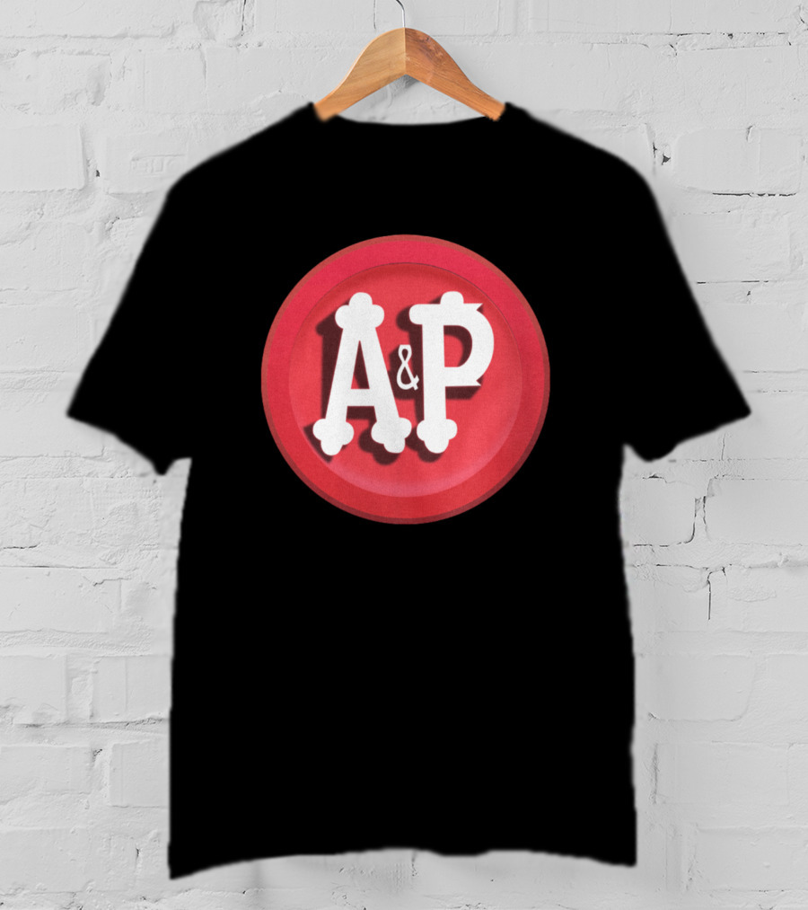 A&P Grocery Stores Retro Red Circle Emblem T-Shirt