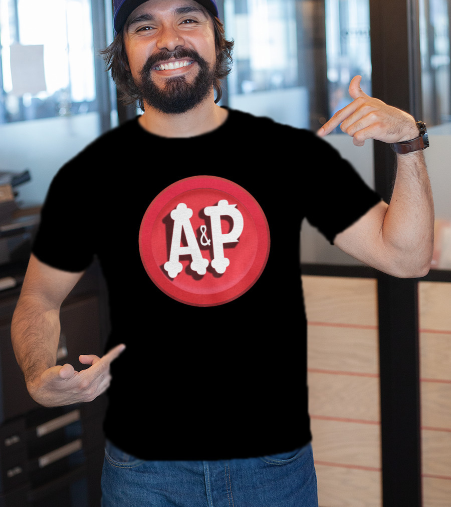 A&P Grocery Stores Retro Red Circle Emblem T-Shirt