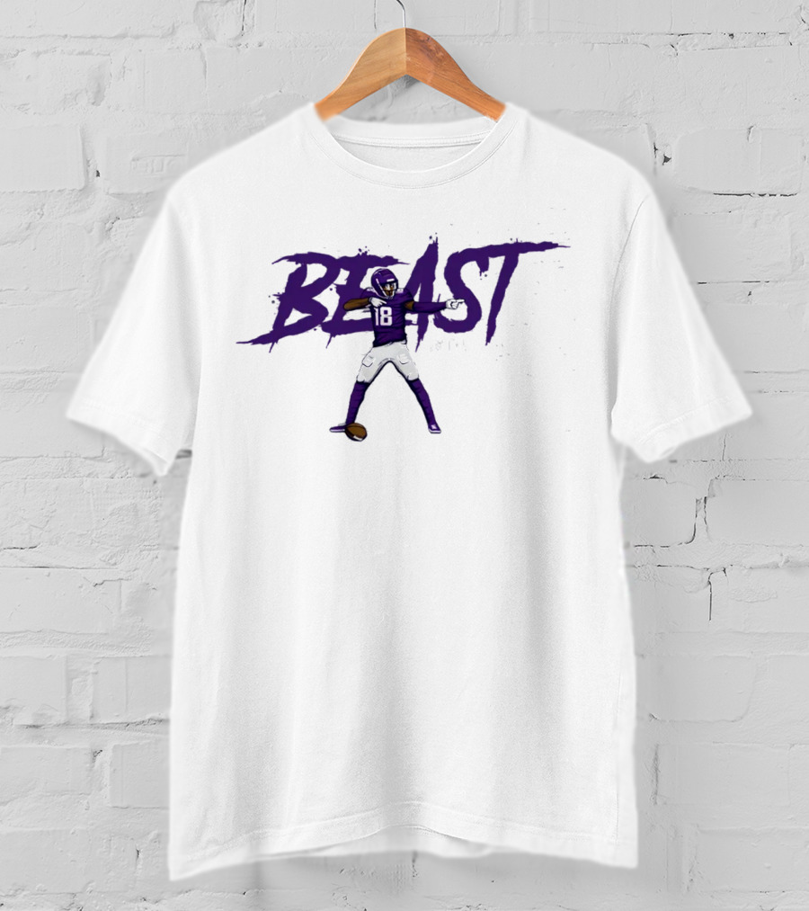 Justin Jefferson Beast NFLPA 18 T-Shirt