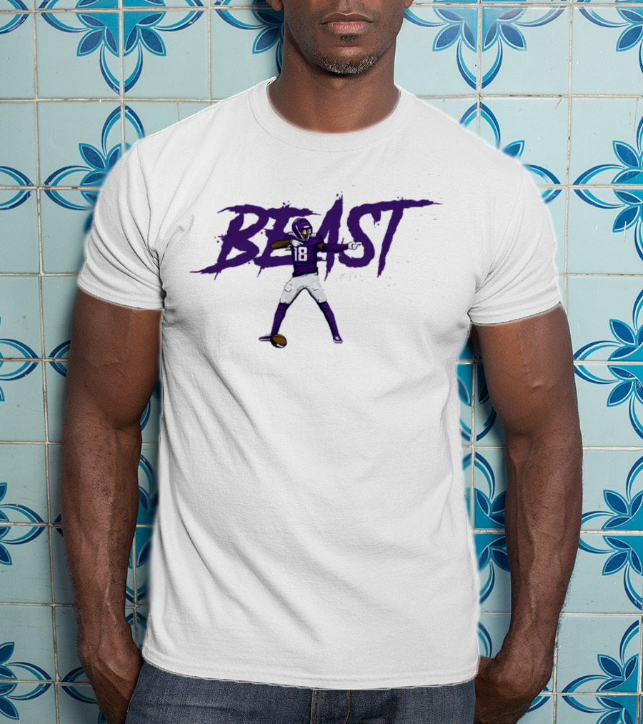 Justin Jefferson Beast NFLPA 18 T-Shirt