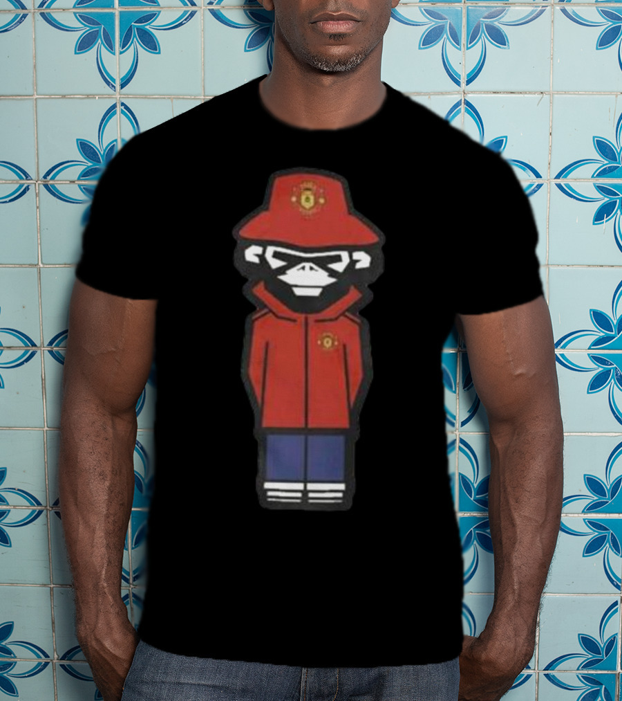 Monkey Wembley Burnage Red Jacket Soccer T-Shirt