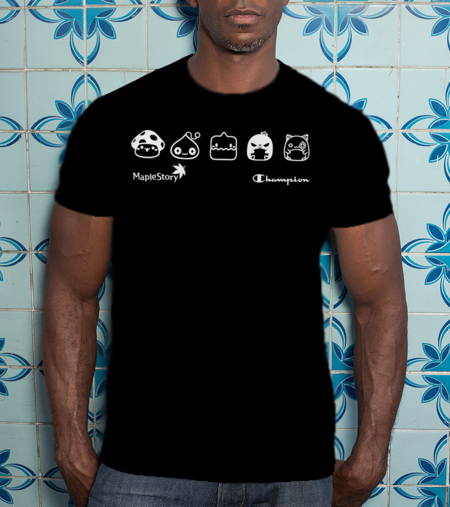 MapleStory X Champion Collaboration Maple Monsters Collection T-Shirt