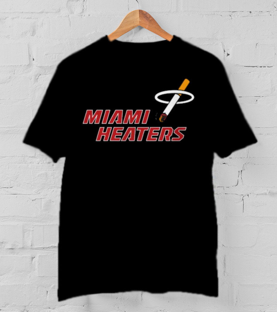 Miami Heaters Smoking Basketball T-Shirt