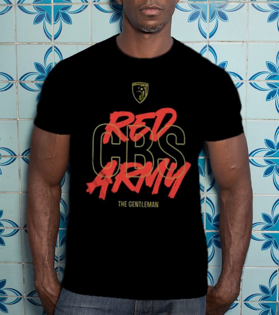 Red CBS Army The Gentleman T-Shirt