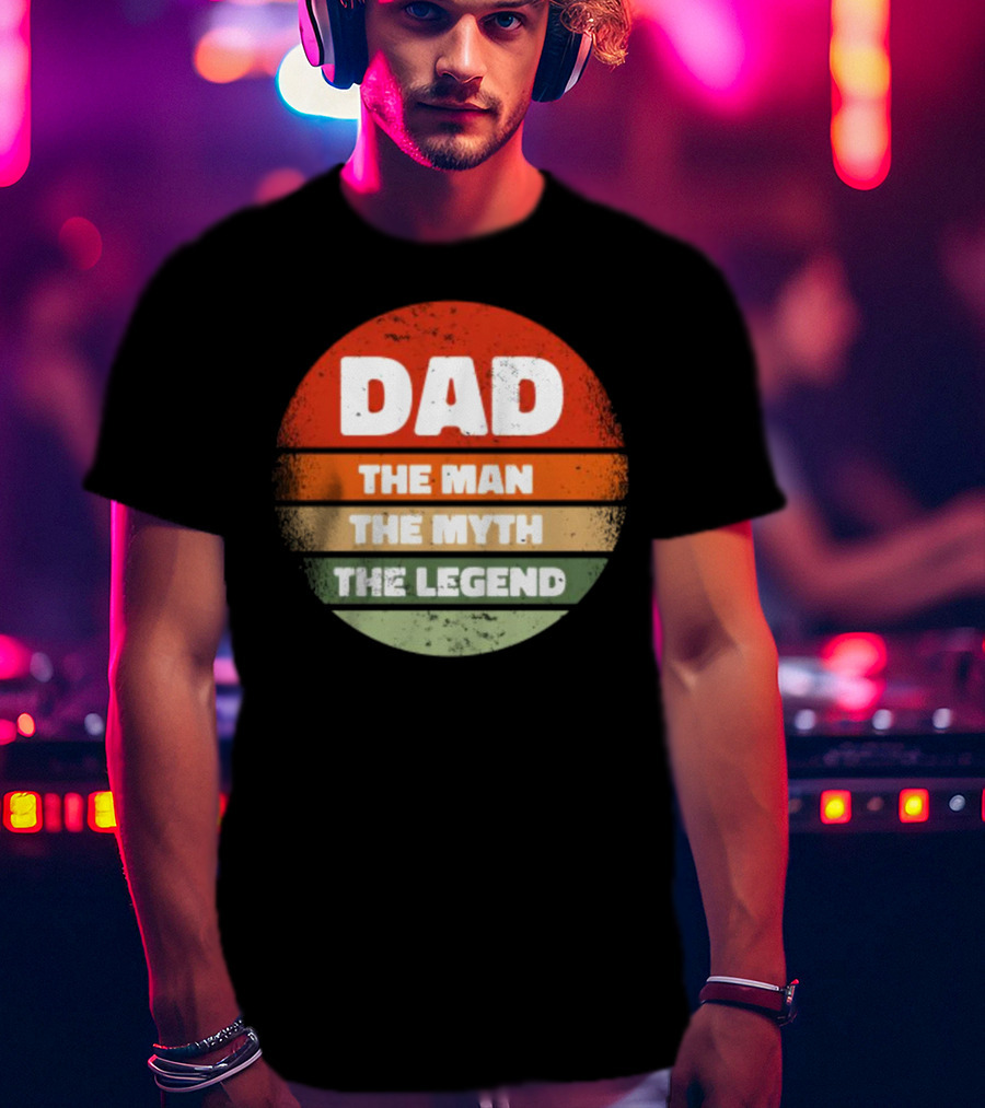 Dad The Man The Myth The Legend Vintage Father's Day T-Shirt