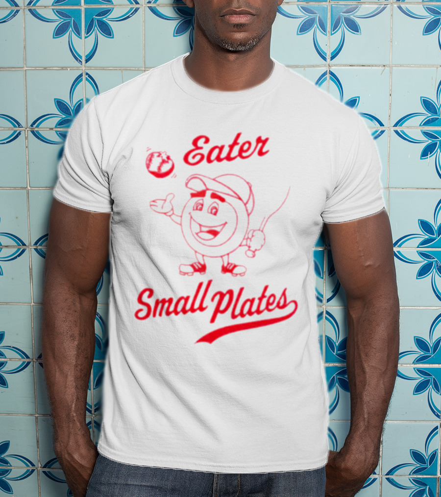 Eater Small Plates Baseball Character T-Shirt