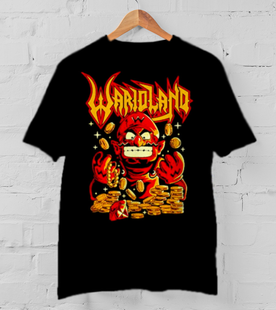 Warioland Coins Character Gaming T-Shirt