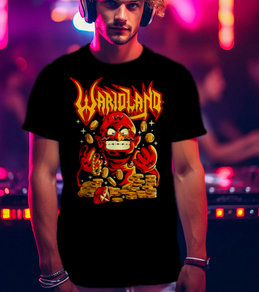 Warioland Coins Character Gaming T-Shirt