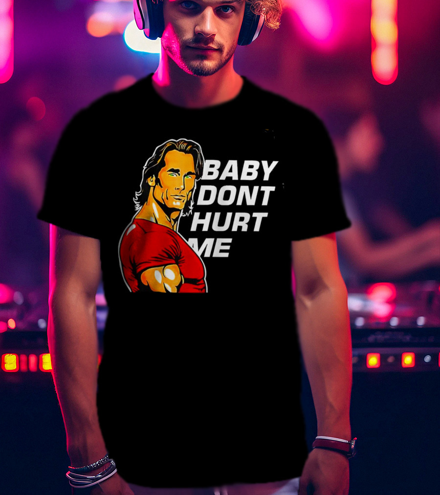 Mike O Hearn Baby Don't Hurt Me Cartoon Red Shirt Comic T-Shirt