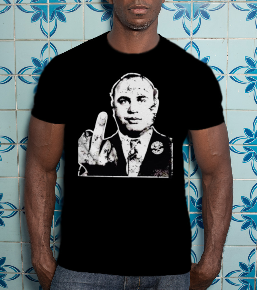Al Capone Middle Finger Chicago Gangster The Alley T-Shirt