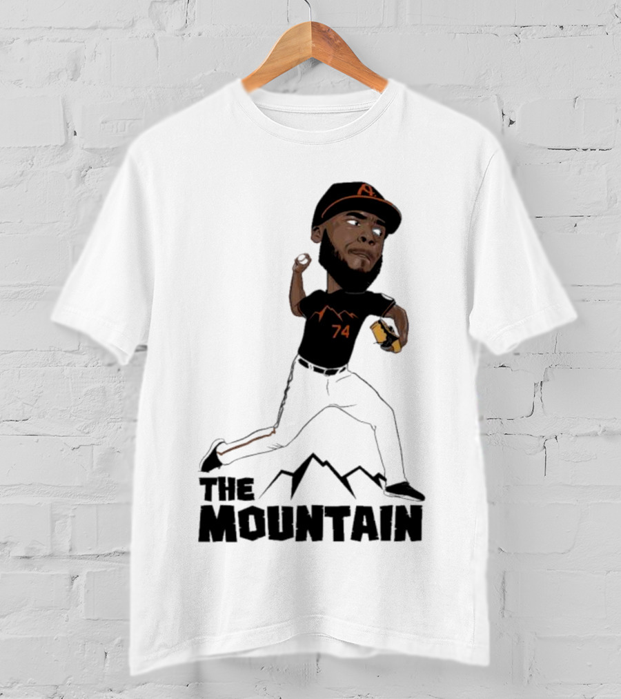 The Mountain Félix Bautista 74 Baltimore Orioles T-Shirt