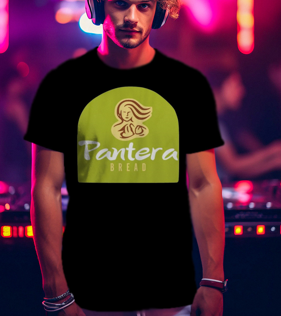 Pantera Bread Parody Logo Icon Green Background T-Shirt