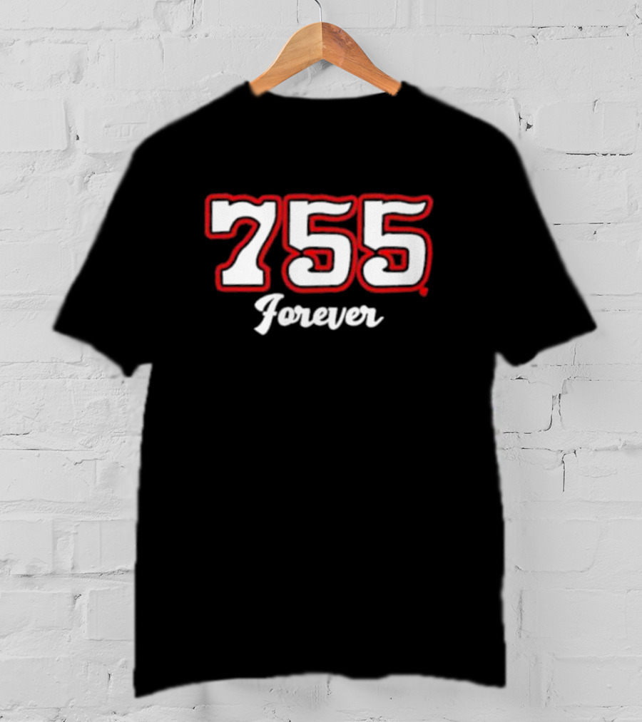 755 Forever Baseball Home Run Legacy T-Shirt
