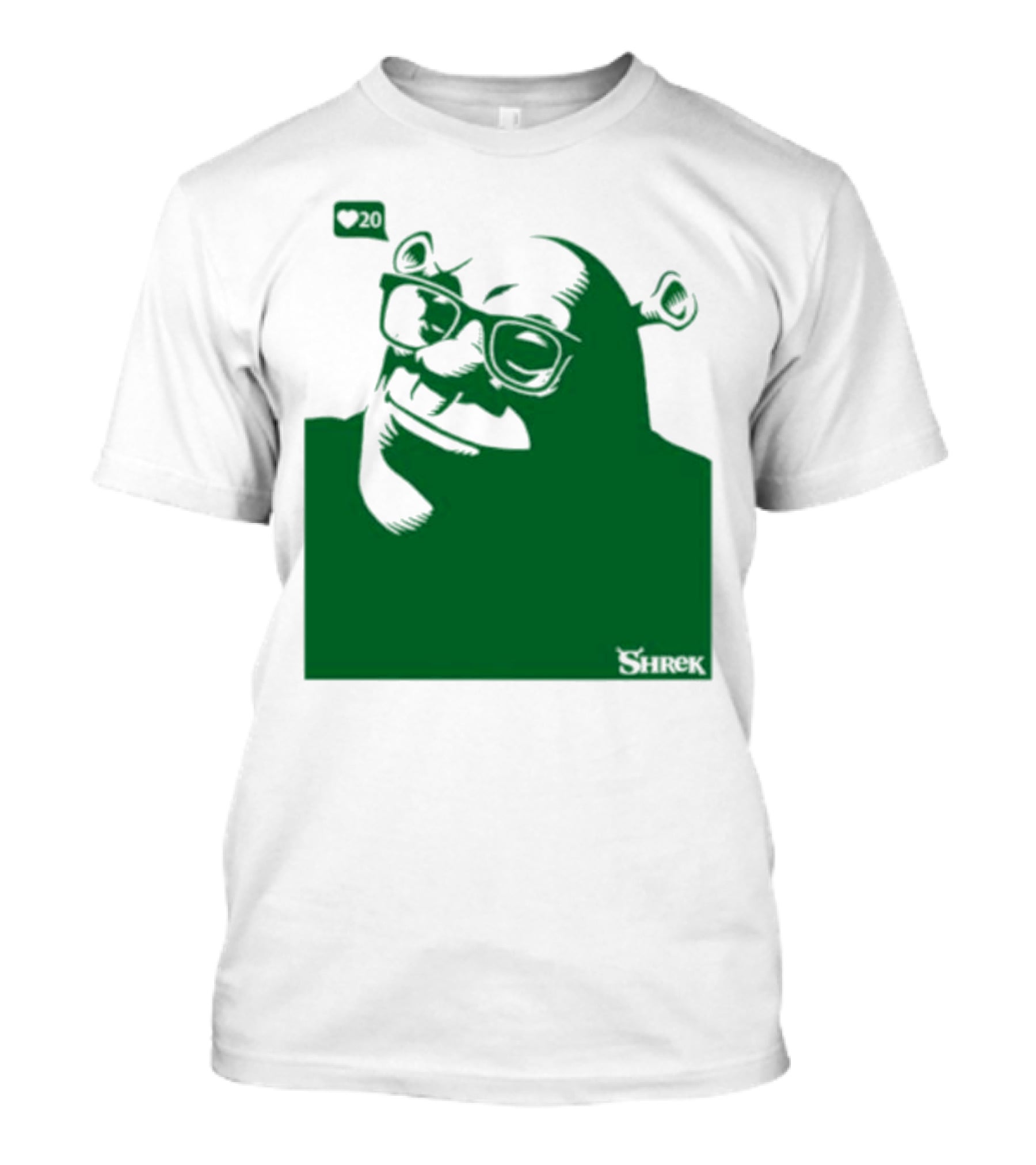 Shrek Bioworld Handsome Shrek 20 Likes Glasses T-Shirt