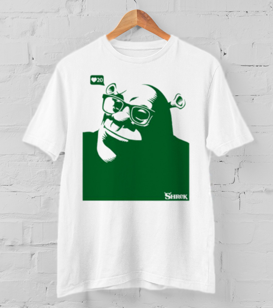 Shrek Bioworld Handsome Shrek 20 Likes Glasses T-Shirt