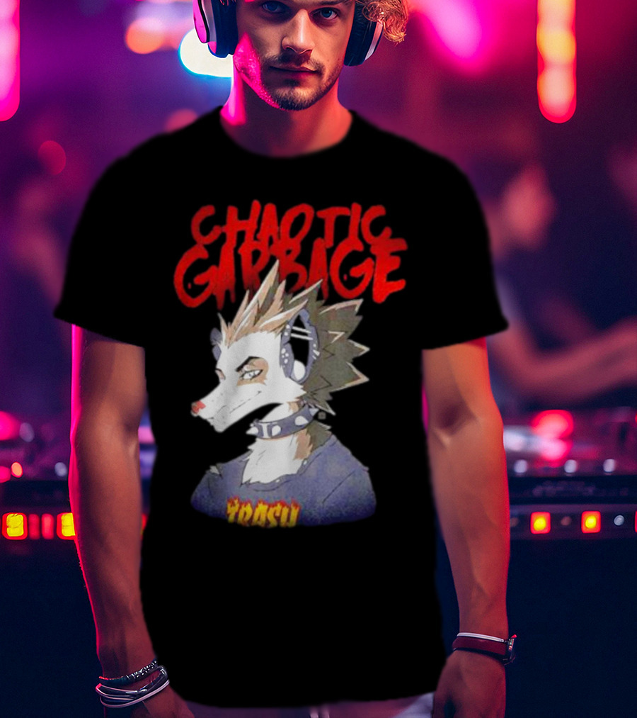 Chaotic Garbage Trash Punk Possum T-Shirt