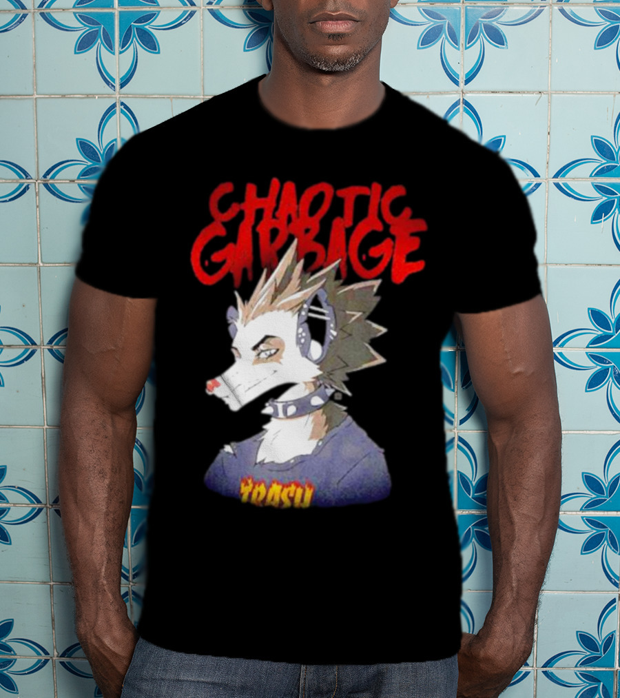 Chaotic Garbage Trash Punk Possum T-Shirt