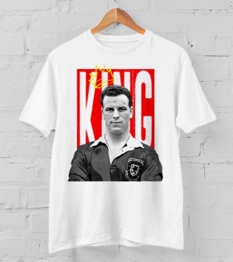 King Charles Soccer Icon With Red KING Background T-Shirt