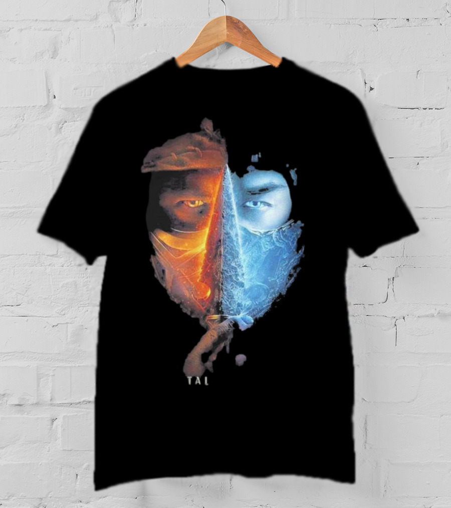 Mortal Kombat Scorpion Sub-Zero TAL Split Face T-Shirt