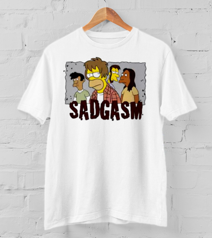 Sadgasm Simpson Grunge Band Homage T-Shirt