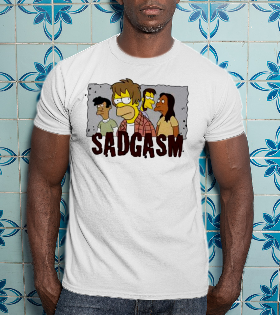 Sadgasm Simpson Grunge Band Homage T-Shirt