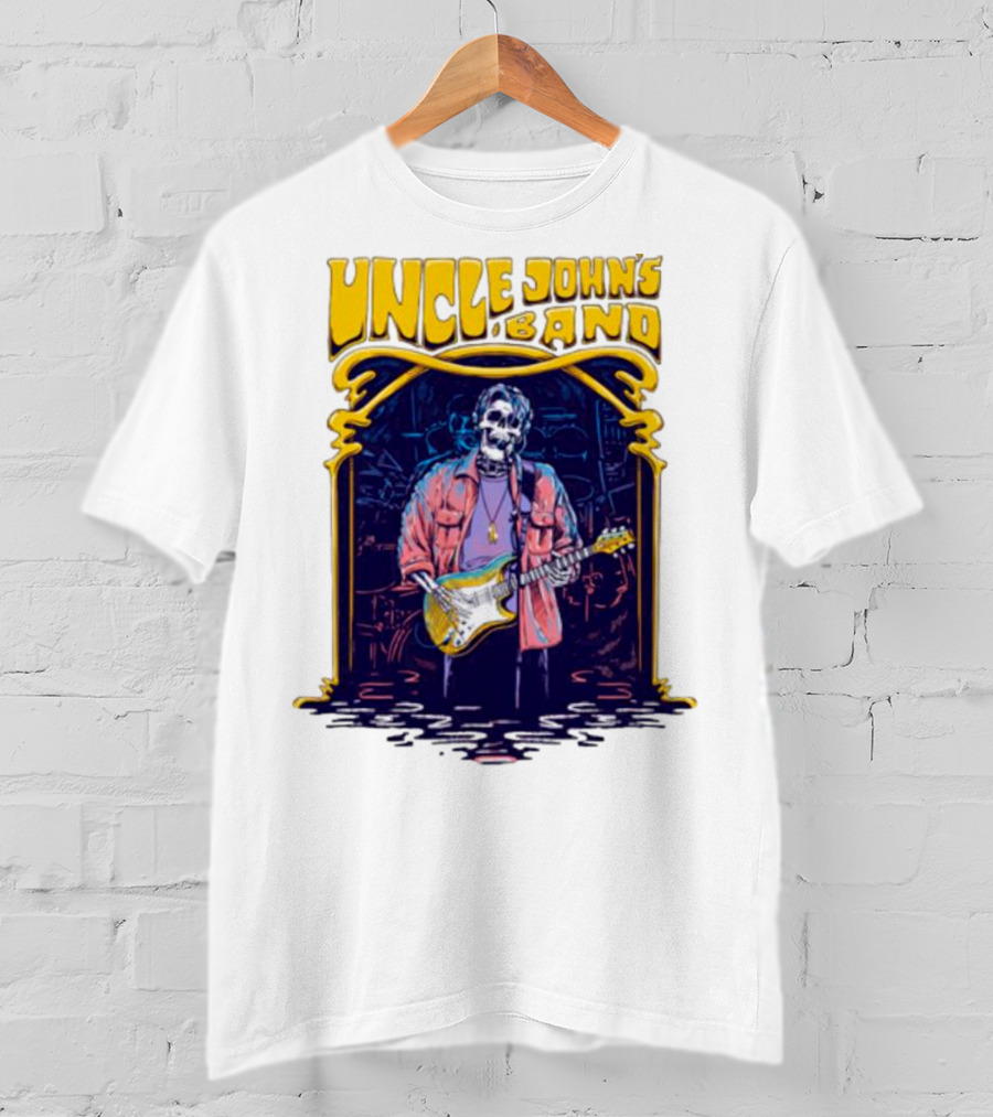 Uncle John's Band Skeleton Guitarist Psychedelic T-Shirt