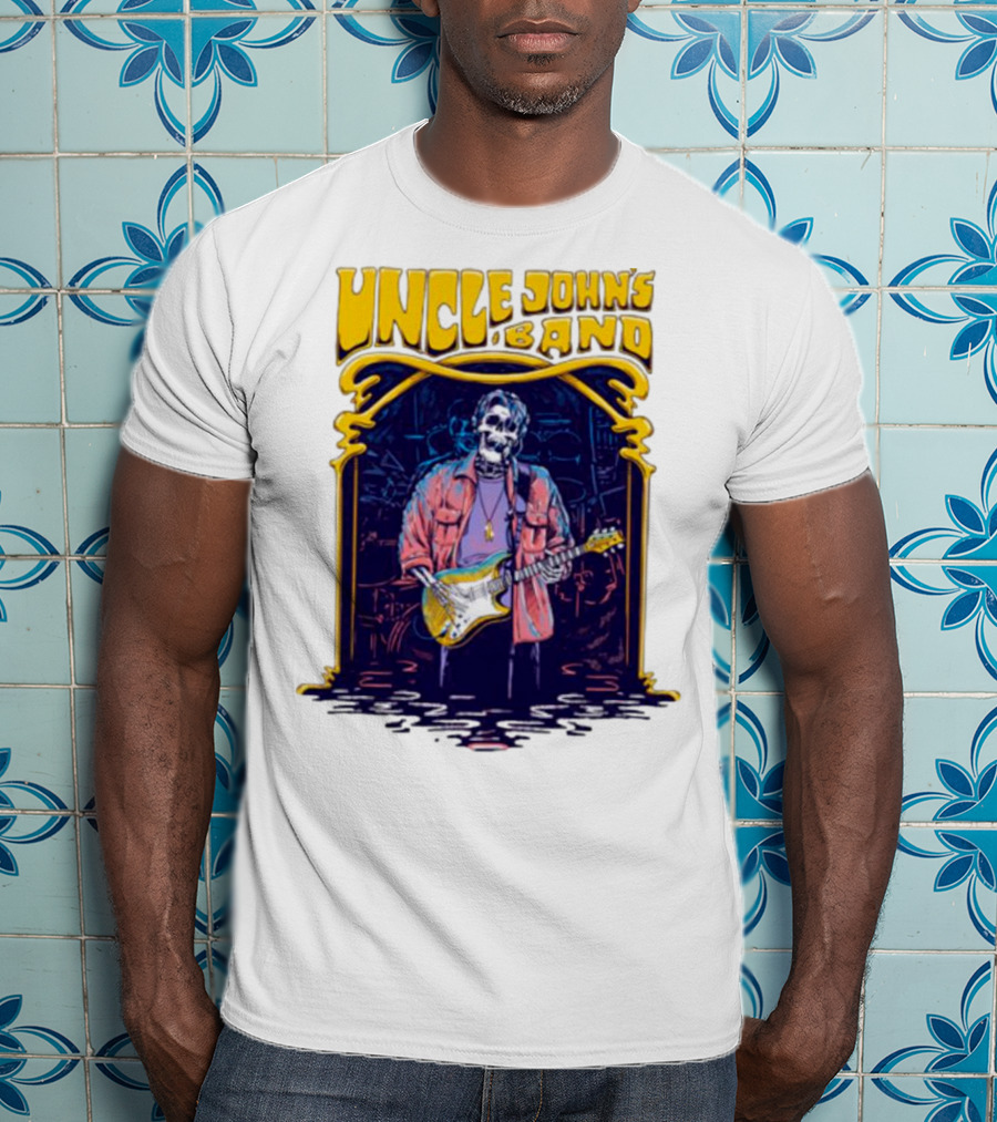 Uncle John's Band Skeleton Guitarist Psychedelic T-Shirt